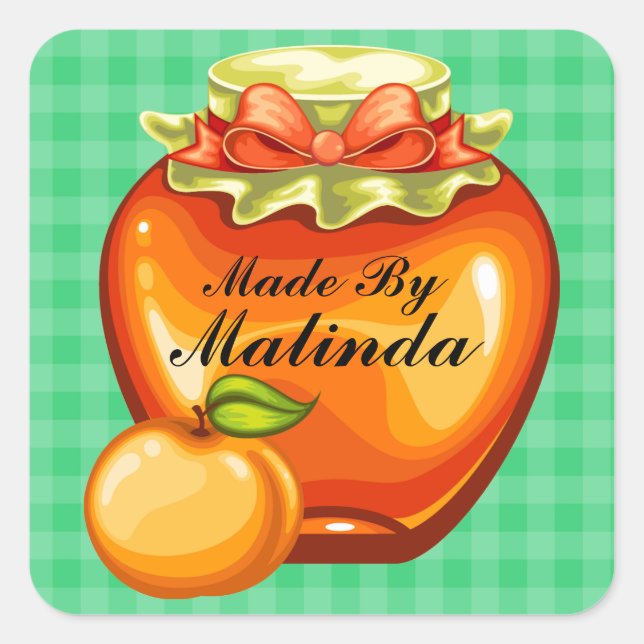 Cuadrada Cocina - Pegatina de canning - SRF (Anverso)