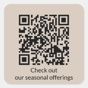 Cuadrada Código QR Personalizado Generar URL Pegatina Cuadr