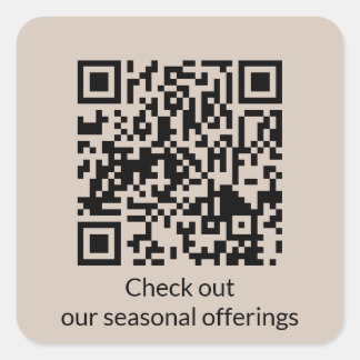 Cuadrada Código QR Personalizado Generar URL Pegatina Cuadr