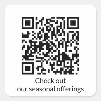 Cuadrada Código QR Personalizado Generar URL Pegatina Cuadr