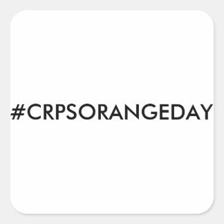 Cuadrada Color del Pegatina del Naranja Mundial™ #CRPSORANG