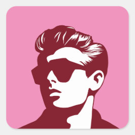 Cuadrada Cualquier Pegatina de Guay Guy Square