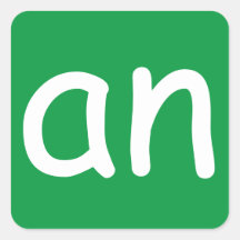 CVC Words ‘-an’ Pegatina