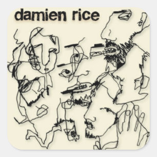 Cuadrada Damien Rice Pegatina