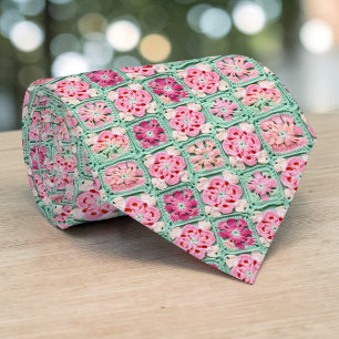 Cuadrada de la Abuela de los 70 Corbata de ganchil