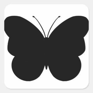Cuadrada Decal Pegatina de corte de mariposa cúpula