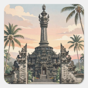 Cuadrada Denpasar Bali Pegatina