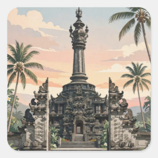 Cuadrada Denpasar Bali Pegatina