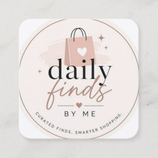 CUADRADA DISEÑO DE TARJETA DE VISITA DAILY FINDS BY ME