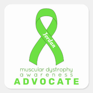 Cuadrada Distrofia muscular Advocate Pegatina de la Plaza B