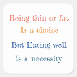 Cuadrada Divertido pegatina cuadrado