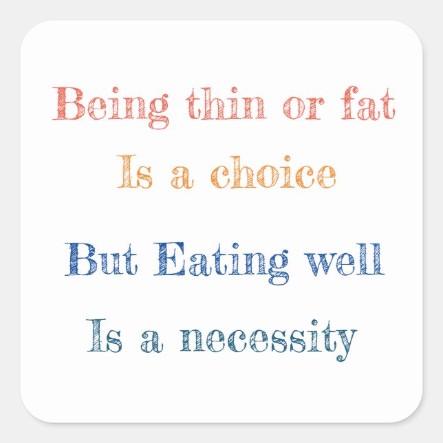 Cuadrada Divertido pegatina cuadrado (Anverso)