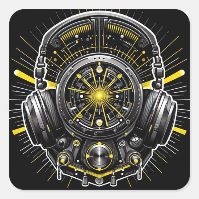 CUADRADA DJ PEGATINA (Anverso)