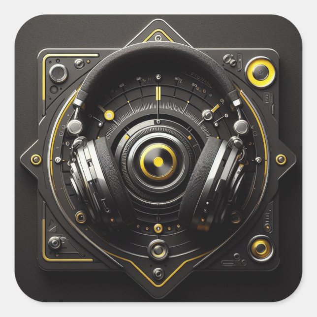 CUADRADA DJ PEGATINA (Anverso)