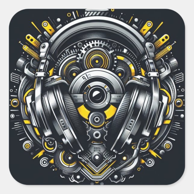 CUADRADA DJ PEGATINA (Anverso)