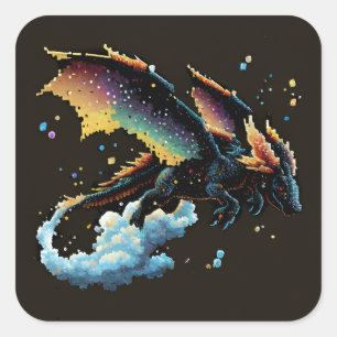 Cuadrada Dragon Air Elemental Square Pegatina