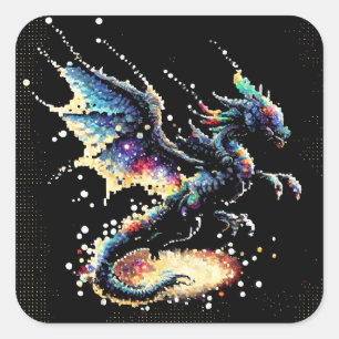 Cuadrada Dragon Air Elemental Square Pegatina