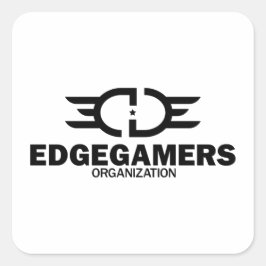 Cuadrada EDGE Black Pegatina