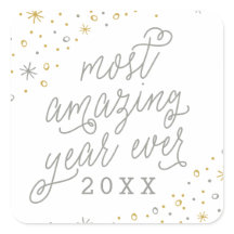 El año más asombroso del Pegatina de Año Nuevo