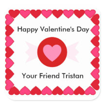 El día de San Valentín Candy Pegatina