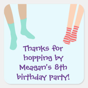 Cuadrada El fiesta del salto le agradece pegatina