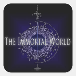 Cuadrada El inmortal Pegatina mundial