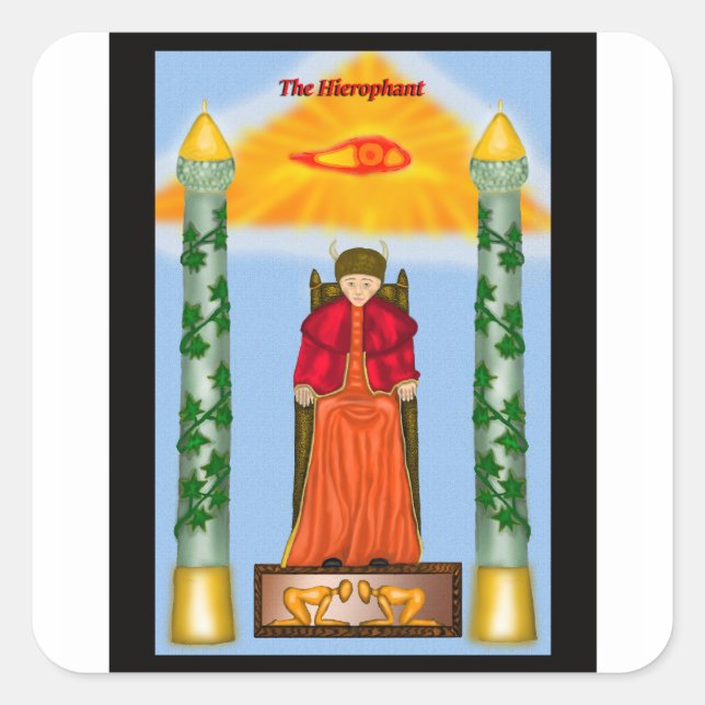 Cuadrada El jeróforo - Pegatina (Anverso)