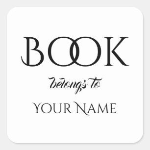 Cuadrada El libro clásico pertenece a tu Pegatina cuadrado 