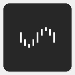 Cuadrada El logo blanco de Unraid en pegatina negro