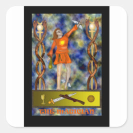 Cuadrada El mago - Pegatina