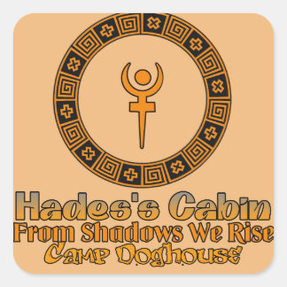 Cuadrada El Pegatina de cabinas de Hades