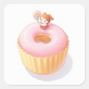 Cuadrada El Pegatina de Friendly Lover