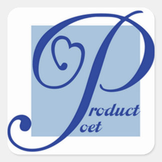 Cuadrada El Pegatina de poetas de productos