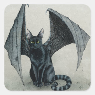 Cuadrada El Pegatina del City Battycat