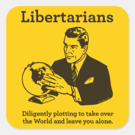 Cuadrada El pegatina libertario del diagrama