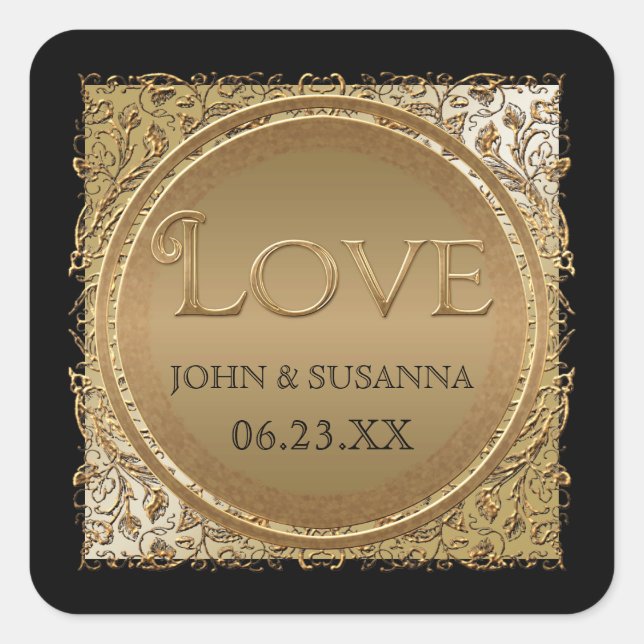 Cuadrada Elegancia de corbata negra, Pegatina de ducha de b (Anverso)