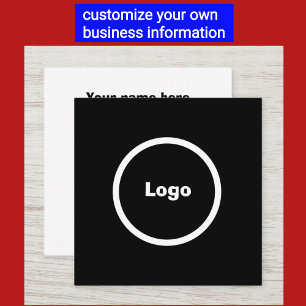 Cuadrada Elegante tarjeta de visita Personalizado Profesio