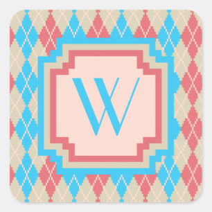 Cuadrada En el Pegatina Beach Argyle