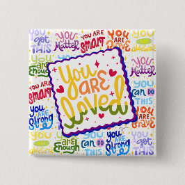 Cuadrada ¡Eres Amado! Chapa