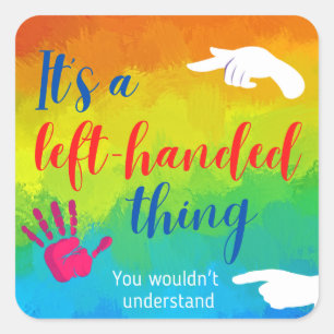 Cuadrada Es un Pegatina de la izquierda