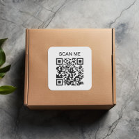 Escanear mi código QR Pegatina cuadrado escaneado
