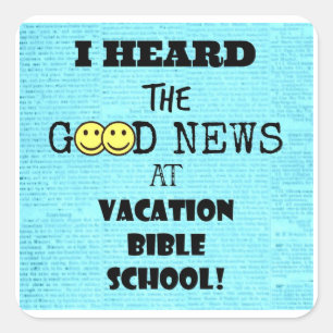 Cuadrada Escuché al Pegatina de Good News Square