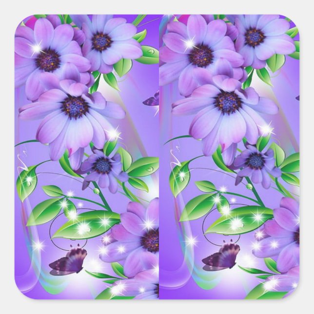 Cuadrada Este envolvimiento de regalo Suministra a Pegatina (Anverso)