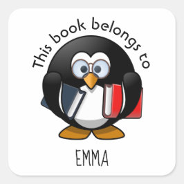 Cuadrada Este libro pertenece al pegatina cuadrado (inserta