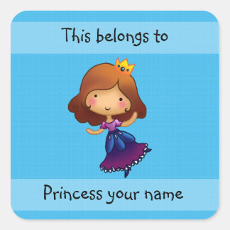 Cuadrada Esto pertenece al pegatina de la princesa