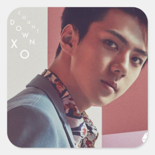 Cuadrada EXO Sehun Pegatina