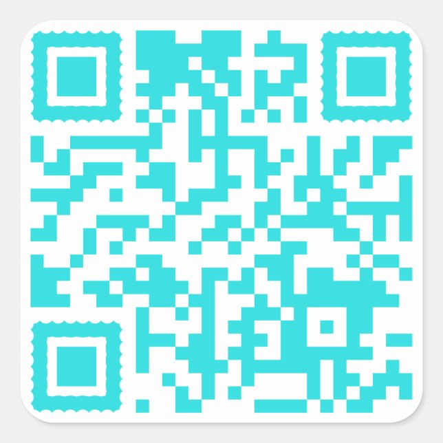 Cuadrada Explorar y descubrir: Pegatina de código QR (Anverso)