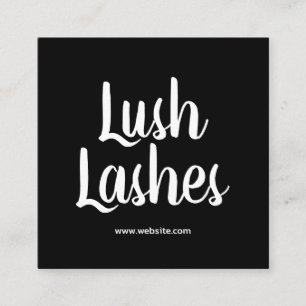 Cuadrada Extensiones Eyelash Tarjeta de visita de belleza