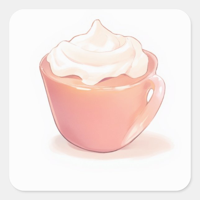 Cuadrada Fantasy Fantasy Pegatina (Anverso)