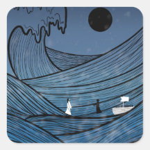 Fe a través del pegatina de la plaza de tormentas